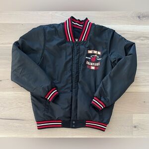 JH Design Miami Heat Reversible 3 Time NBA Champions Bomber Jacket